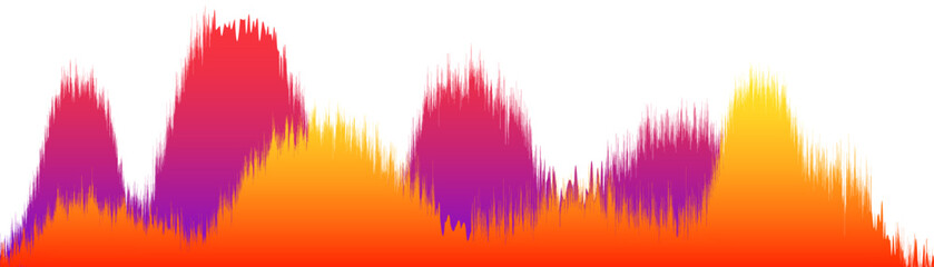 Audio wave. Voice record. Color sound level shape