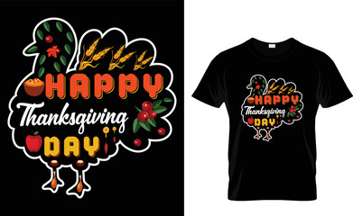 Happy Thanksgiving T-shirt Design For My Family