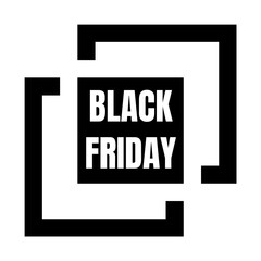 Black friday sign icon illustration