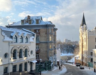 Ukraine Kyiv old town, Andrew's descent street.