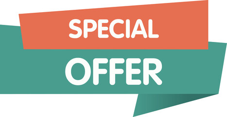 Special offer. Banner sale tag. Market special offer discount label. Illustration
