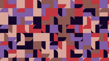 brown and pink geometric pattern, seamless wallpaper for fabric, tile and tablecloth