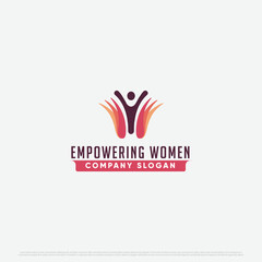 Obraz premium empowering women non profit logo