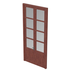 3d rendering illustration of a tall double door