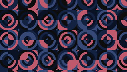 red, purpure and blue geometric pattern, seamless wallpaper for fabric, tile and tablecloth