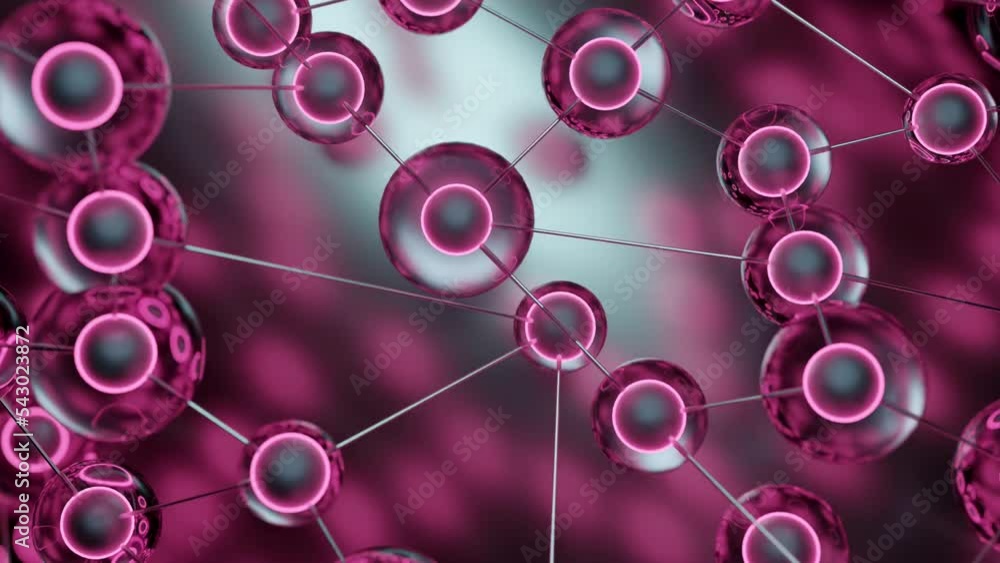 Poster concept of global communication and network. design. spinning field of connected dots.