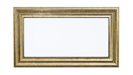 Blank frame on white wall  3d render