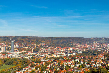 Kleine Herbstwanderung durch die Landschaft von Jena - Thüringen - Deutschland