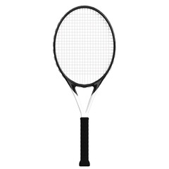 3d rendering illustration of a tennis racket - obrazy, fototapety, plakaty