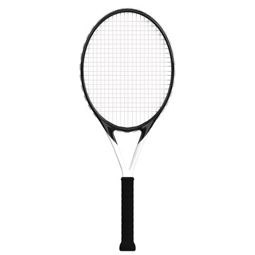 3d rendering illustration of a tennis racket