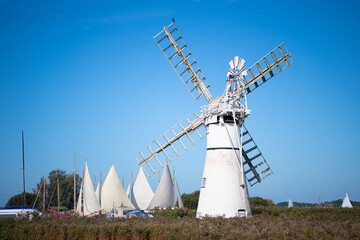 Windmill at the Thurne Staithe, Norfolk Broads © Mike
