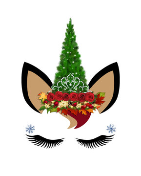 Christmas Tree Unicorn