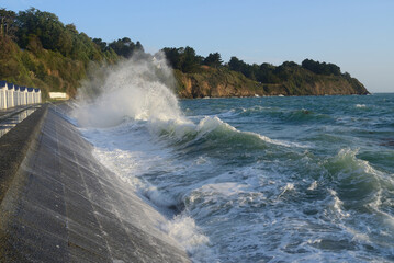 Temp&ecirc;te et grande mar&eacute; Bretagne Nord, Etables-sur-Mer Binic