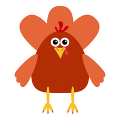 simple flat brown turkey