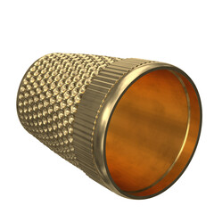 3d rendering illustration of a thimble