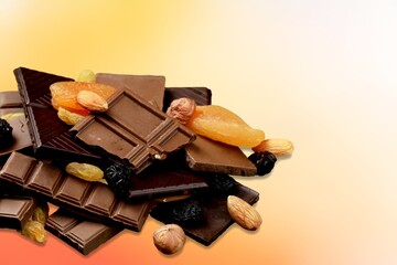 Tasty sweet dessert chocolate candy.