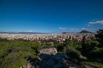 Fototapeta na wymiar Panoramic view of Athens,