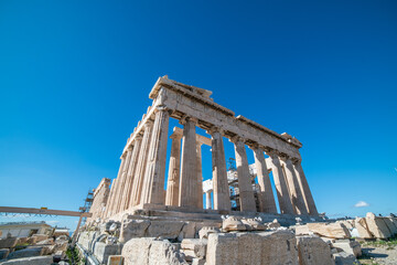 Details of Erechtheion in Athens of Greece,