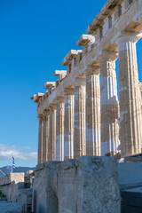 Details of Erechtheion in Athens of Greece,
