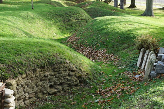 WW1 Trench, Beaumont-Hamel, Peronne, Somme, Hauts-de-France, France