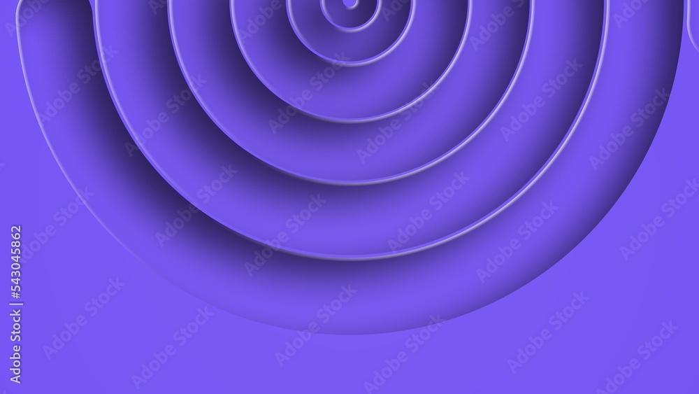 Poster abstract spiral circles. 3d graphic of blue rings. computer graphics of circular geometric backgroun