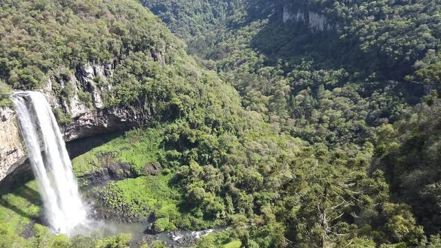 Caracol Waterfall in Rio Grande do Sul State, Brazil