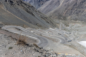 way to los caracores in chile