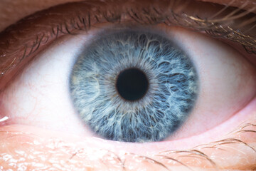 Human eye pupil close up 