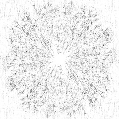 Circular texture. Distressed uneven grunge background. Abstract vector illustration. Overlay to create interesting effect and depth. Isolated on white background. EPS10.