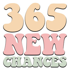 Happy New Year Retro Sublimation T Shirt Design