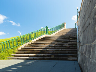 San juan el morro stairs made of bricks from puerto rico