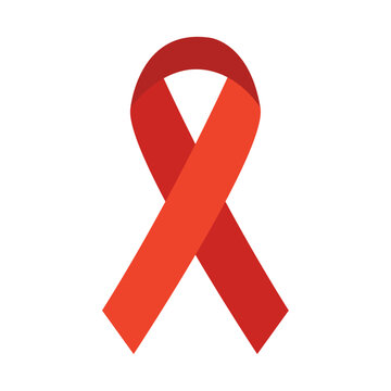 hiv awareness red ribbon