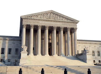 Supreme Court Building Isolated