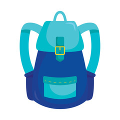 blue school bag