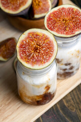 delicious yogurt with the taste of figs