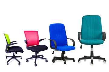 Office chairs in the promotion concept