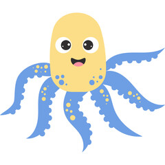 Fototapeta premium Underwater world. sea ​​animal octopus