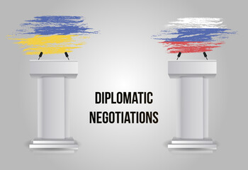 Peace talk deal agreement between Russia and Ukraine avoid war diplomacy negotiations handshake between delegations