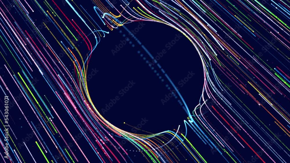 Poster lines form hologram information blocks, ai construction light grid, info concept lines and nodes. bi