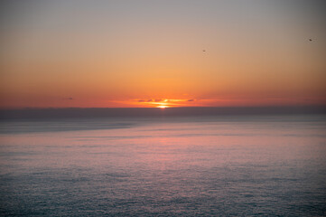 sunset at sea