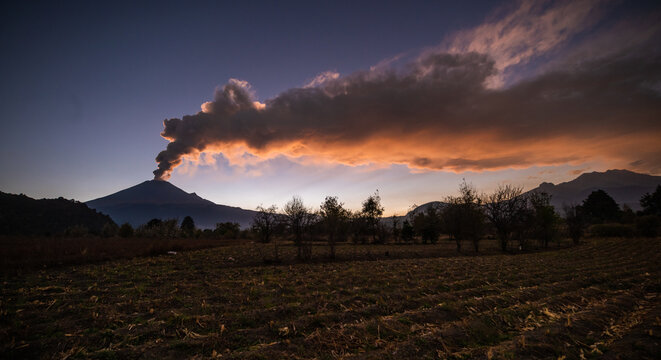 Popocatepetl desde San Nicolas de los Ranchos