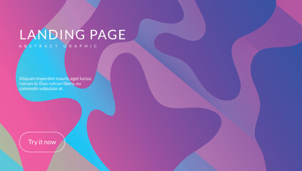 Gradient Layout. Bright Paper. Spectrum Template. Geometric Background. Futuristic Journal. Flat Digital Shape. Cool Landing Page. Blue Plastic Design. Violet Gradient Layout