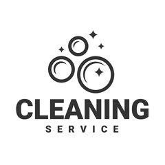 Bubble soap vintage. Vintage cleaning service label. Vector illustration