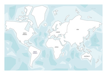 Vector political map of World