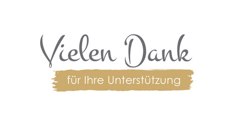 Vielen Dank für Ihre Unterstützung