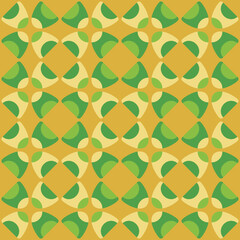 Abstract rounded ornament for decorating any surfaces or things. Seamless pattern.