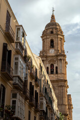 Fototapeta na wymiar Málaga Cathedral in Malaga, Spain