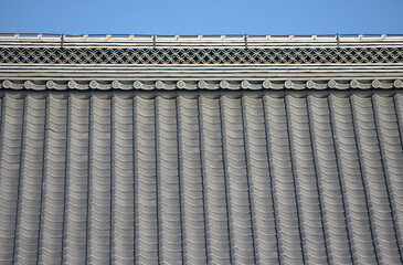 相国寺　方丈の屋根瓦　京都市上京区