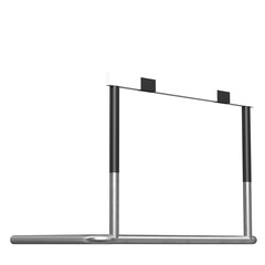 3d rendering illustration of a track hurdle