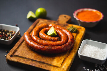 smoked sausage and vegetables